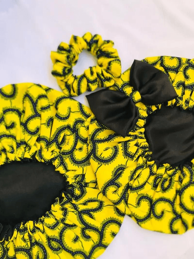 Minion duo bonnet satin/wax ( comme maman)